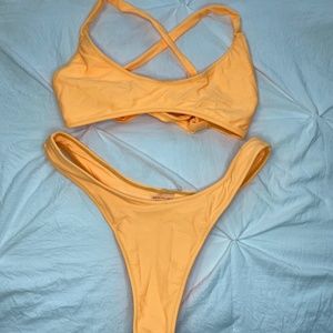 WHITE FOX BOUTIQUE Neon Orange Bikini